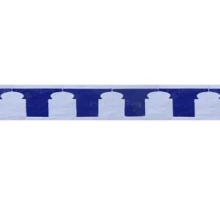 Royal Blue Moroccan Mosaic Border Tile - Artistic Elegance