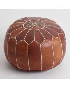 Leather Pouf 033