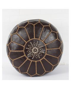 Leather Pouf 041
