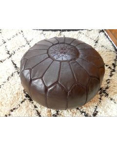 Leather Pouf 056