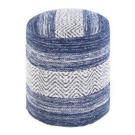 Distressed Carpet Pouf