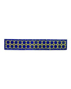 Moroccan Blue Star Mosaic Border Tiles