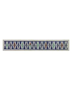 Moroccan Mosaic Border Multi Colors - Handmade Glazed Tiles