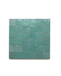 Vibrant Teal Green Moroccan Mosaic Tiles - Handmade & Durable