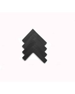 Vintage Matte Black Moroccan Bejmat Tiles - Handcrafted Tradition