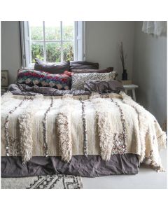 Moroccan Wedding Blanket - Handmade Bohemian Wool Throw
