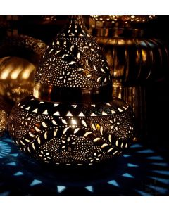 Captivating Moroccan Silver Metal Floor Lamp