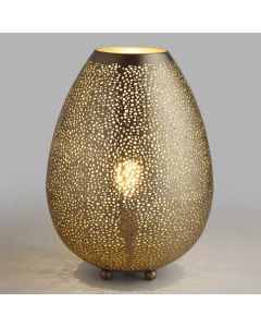 Moroccan Handmade Silver Metal Floor Lamp - Vintage Elegance