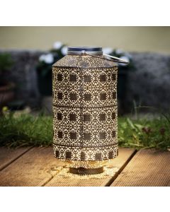 Moroccan Handcrafted Silver Metal Floor Lamp | Vintage Design