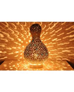 Handcrafted Moroccan Silver Metal Floor Lamp