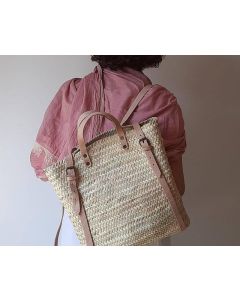 Handwoven Moroccan Straw Handbag for Eco-Chic Style