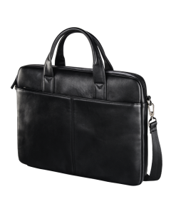 Handmade Black Moroccan Leather Laptop Bag - Premium Leather Craftsmanship