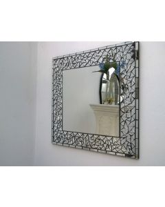 Handmade Moroccan Mosaic Tile Mirror - Customizable Dimensions