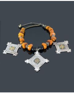 Moroccan Handmade Tuareg Style Geometric Necklace