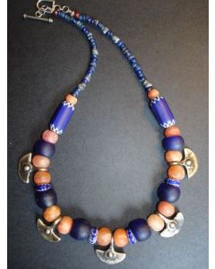 "Handcrafted Moroccan Tuareg Berber Necklace - Geometric Design"