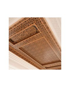 Moroccan Hand-Crafted Wood Ceiling | Geometric & Biomorphic Motifs