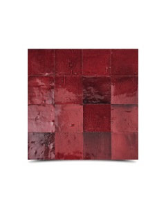 Moroccan Mosaic Sangria Red Tiles