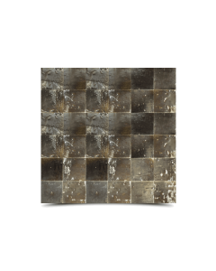 Moroccan Mosaic Solid Coffee Brown Tiles - Handmade Glazed 6x6 Mosaics