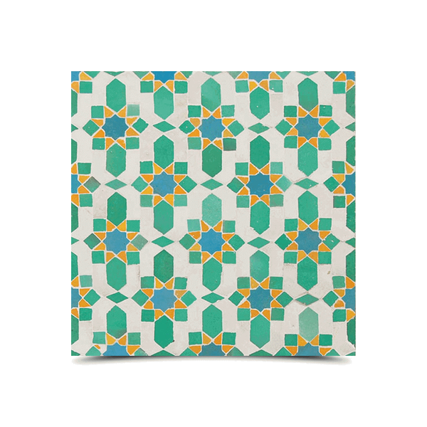 Moroccan Mosaic Pattern Tiles - Vibrant Glazed Finish