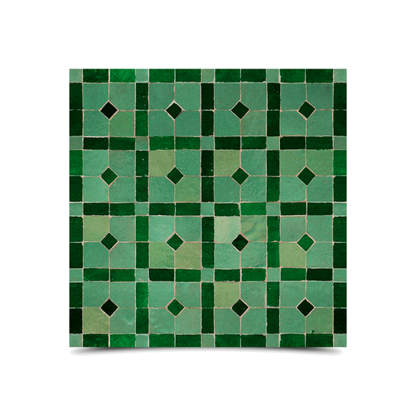 Moroccan Mosaic Pattern Light & Dark Tile - Elegant Design