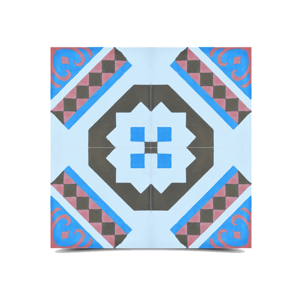 Enhance your space with Moroccan Pastel Cement Tiles.