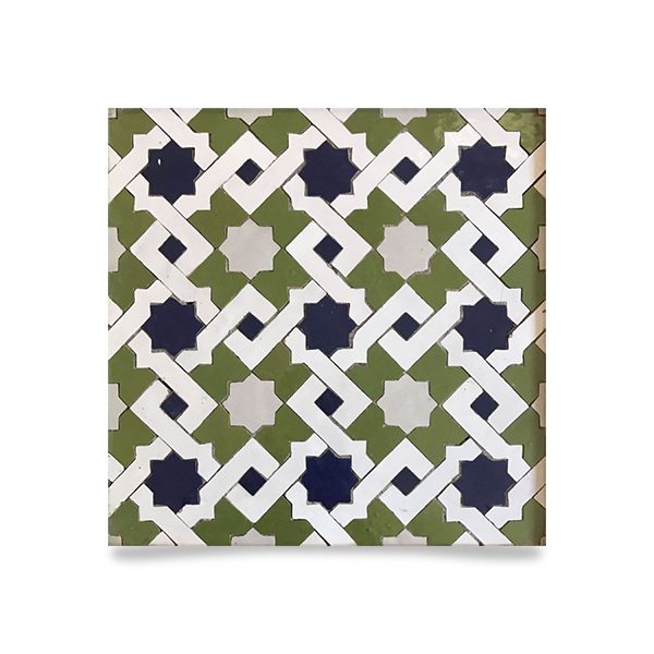 Moroccan Mosaic Patterns 14 Glazed Tile - High-Quality and Water-Resistant