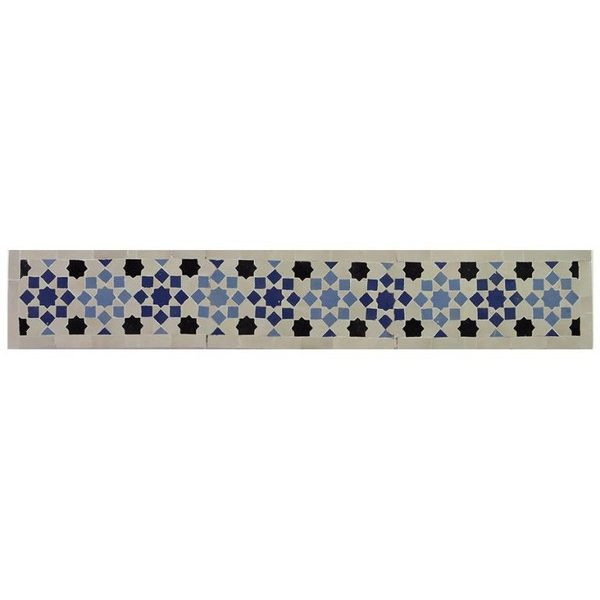 Moroccan Mosaic Border Tiles - Elegant Multicolor Design