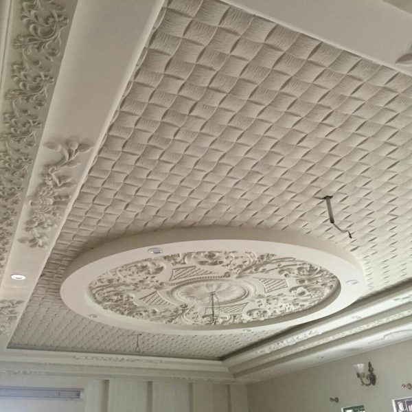 Premium Moroccan Plaster Ceiling Rose 112 with Fiberglass - Handmade Luxury Craft - Casablanca Moroccan Style - Customizable Décor