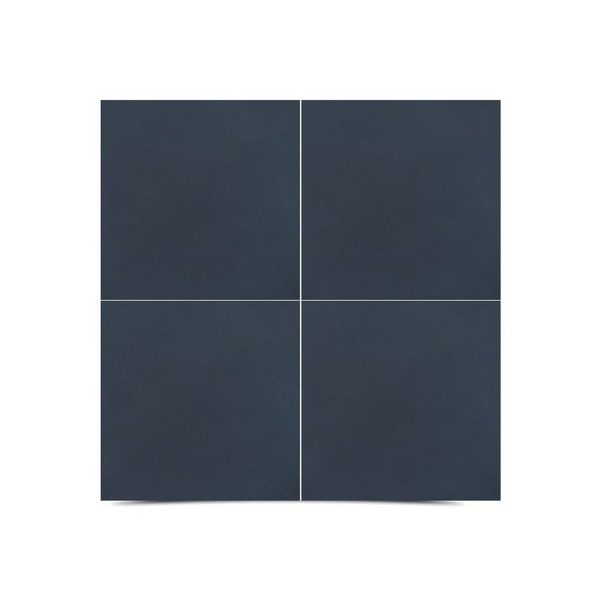 Moroccan Solid Black Cement Tiles - Handmade Artisan Zellige - Fez Craftsmanship