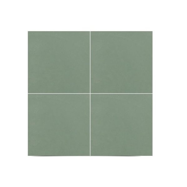 Moroccan Cement Tiles Cold Green - Premium Glazed Finish