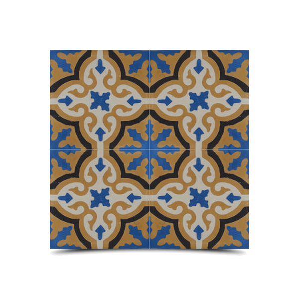 Moroccan Zellige Cement Tiles - Handcrafted Multi-Color Patterns