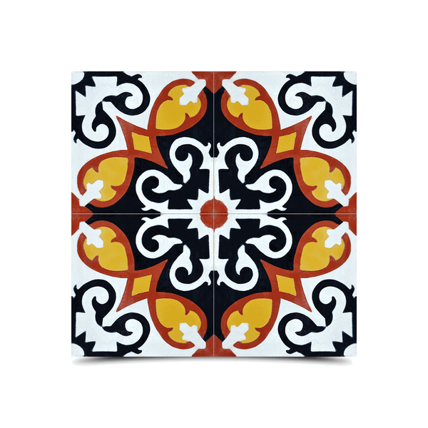 Captivating Moroccan Cement Tile in Multi-Colors - Waterproof & Durable