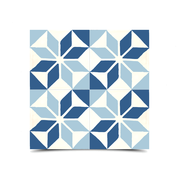 Moroccan Cement Blue & White Tiles – Vibrant Patterns for Walls & Floors