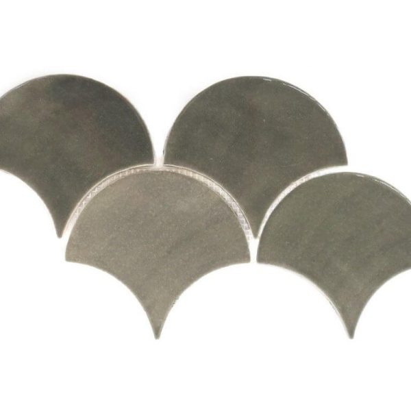 Large Moroccan Fish Scale Tiles in Sooty Grey