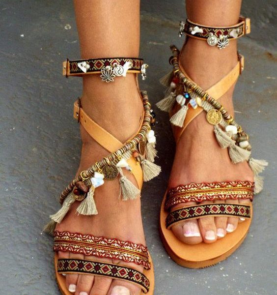 Boho Chic Comfort Sandals - Unique Design for Effortless Boho Fashion