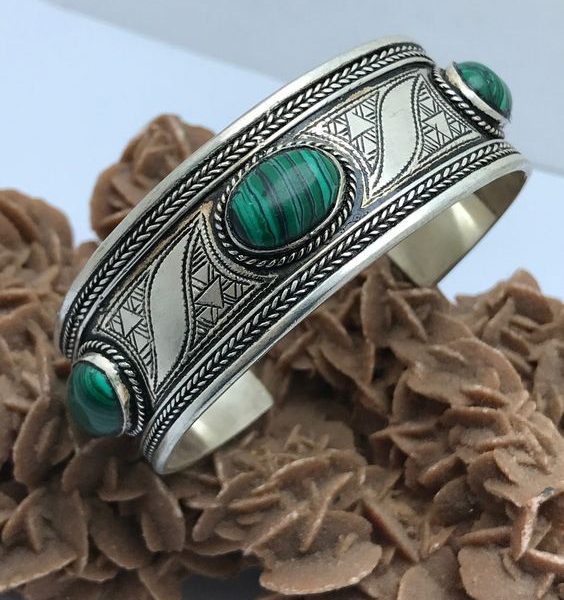 Moroccan Tuareg Silver Bracelet | Handcrafted Cultural Accessory