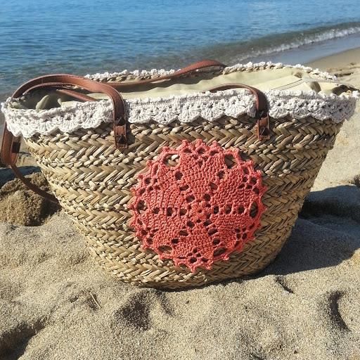 Eco-Friendly Moroccan Straw Handbag Basket for Stylish Outings