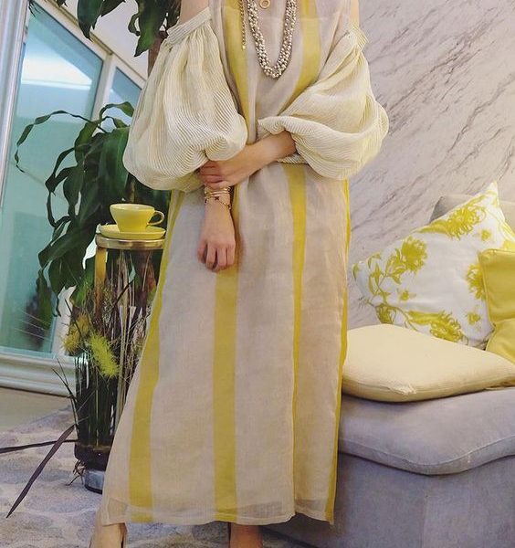 Moroccan Embroidered Kaftan Dress 109 - Bohemian Chic Statement Piece