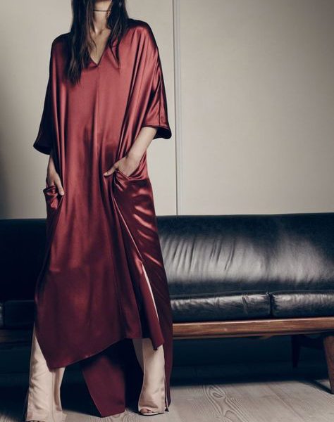 Moroccan Embroidered Kaftan Dress for Bohemian Chic Style.