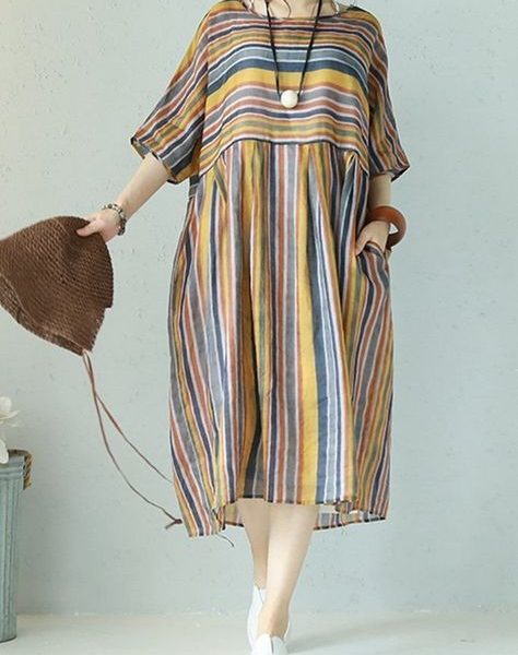 Moroccan Embroidered Bohemian Kaftan Dress - High-Quality and Unique