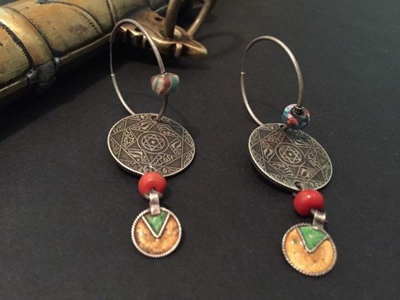 Moroccan Tuareg Berber Handmade Geometric Earrings