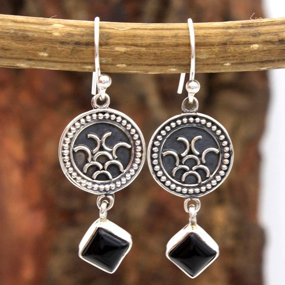 Intricately Crafted Moroccan Tuareg Berber Earrings