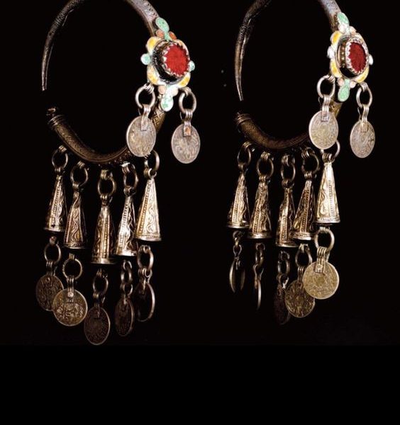 Moroccan Tuareg Berber-Inspired Geometric Earrings