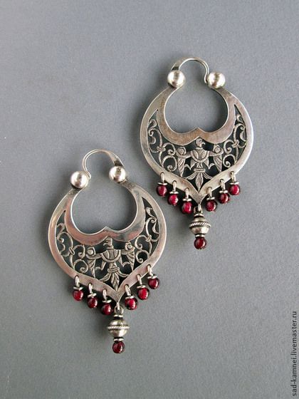 Moroccan Tuareg Berber Handcrafted Earrings - Ethnic Statement Piece with Artistic Flair