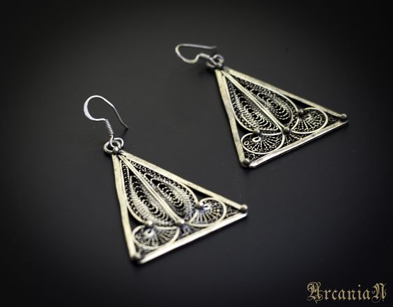 Handmade Moroccan Tuareg Berber Geometric Earrings