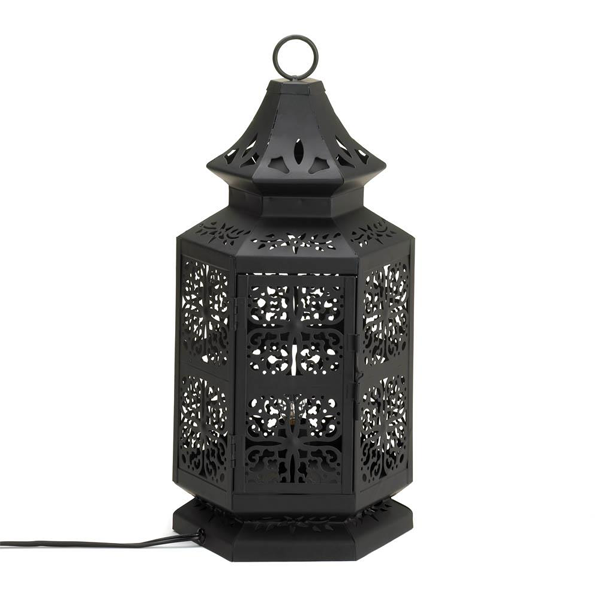 Moroccan Silver Metal Floor Lamp 158 for Vintage Charm & Modern Elegance