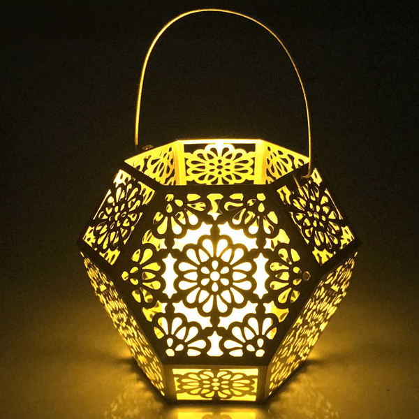 Moroccan Silver Metal Floor Lamp - Handmade Vintage Lighting