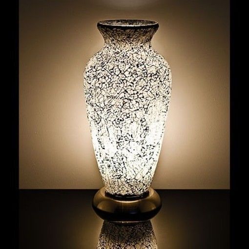 Elegant Moroccan Silver Metal Floor Lamp