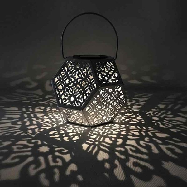 Moroccan Silver Metal Floor Lamp - Handmade Vintage Elegance