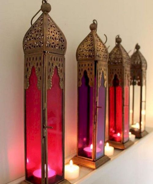 Moroccan Silver Metal Handmade Floor Lamp for Indoor & Outdoor Lighting